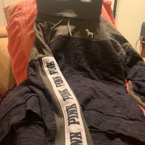 Fold down neck sweatshirt